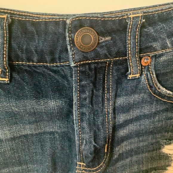 American Eagle Denim Shorts size 2 Dark Wash - Picture 6 of 9